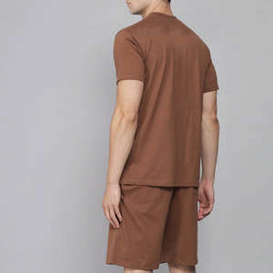 Wholesale Summer <b>Men</b> Set <b>Shorts</b> Cotton Fleece <b>Sweat</b> <b>Short</b> Sets 2025 Custom <b>Shorts</b> and t Shirt Set <b>for</b> <b>Men</b> - Product Image 3
