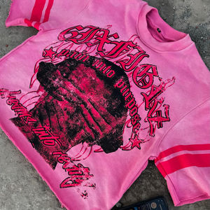 Nueva llegada 100% algodón ligero transpirable hombres camisetas Streetwear estilo personalizado Logotipo de impresión OEM - Product Image 3