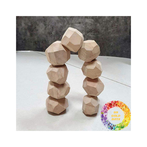 Juguete de roca de madera TUMI ISHI para práctica de equilibrio creativo y construcción de imaginación en espacios de aprendizaje sensorial de estilo Montessori - Product Image 4
