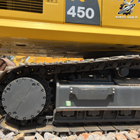 Excavatrice sur chenilles Komatsu PC450 de 45 tonnes, grande pelle minier lourde avec moteur SAA6D125E5, excavatrice de construction japonaise d'occasion