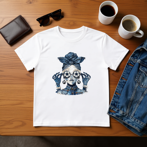 T-Shirt Unisex Oversize di Alta Qualità 210 GSM 100% Cotone - Design con Rose - Product Image 3