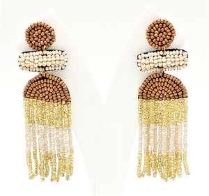 Fait à la main dessin animé noël père noël perles de rocaille en acier inoxydable crochet mode boucles d'oreilles pour les femmes mariage fiançailles cadeau - Product Image 3