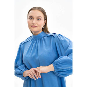 เสื้อคลุมยาวคอจีนผ้าซาตินสำหรับผู้หญิง, เสื้อทรงหลวมลำลอง - Product Image 5