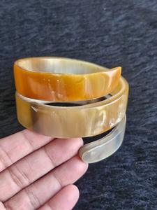 Brazaletes de Cuerno de Búfalo Natural, Joyería Artesanal de Cuerno de Búfalo - Product Image 2