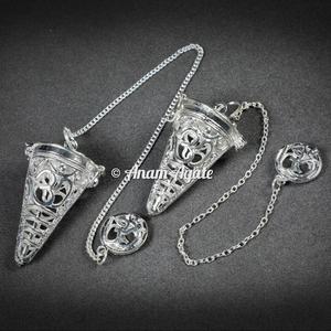 Spirale Argent Laiton Chakra Guérison Radiesthésie Pendules En Gros Haute Qualité Reiki Chakra Équilibrage Méditation Guérison Spirituelle - Product Image 6