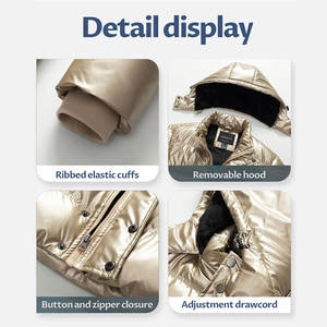 Chaqueta acolchada premium con cremallera completa para hombre, corte ajustado, marca privada, nueva llegada. - Product Image 4