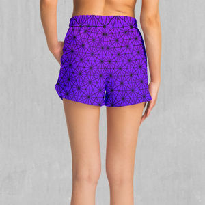 กางเกงขาสั้นผ้าฝ้ายโพลีเอสเตอร์สำหรับผู้หญิงกางเกงขาสั้นพิมพ์ลายซับลิเมชันสำหรับฤดูร้อน - Product Image 2