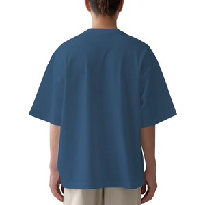 T-shirt formel 100 % coton 300 GSM pour homme – Personnalisable, grande taille, épaules tombantes, en tissu polaire - Product Image 3