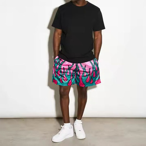 กางเกงขาสั้นบาสเก็ตบอลผ้าโพลีเอสเตอร์ระบายอากาศได้ดีแห้งเร็วทำจากผ้า100% - Product Image 4