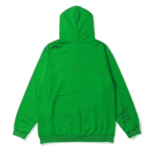 New Fashion OEM Men's Distressed Hoodies in High Quality <b>Material</b> Quick Dry Breathable Distressed Men Hoodies with Custom Colors - Product Image 2
