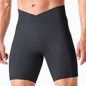 Short de cycliste respirant 2-en-1 personnalisé OEM ODM pour hommes short de cycliste en polyester haute performance pour hommes évacuant l'humidité - Product Image 2