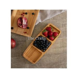 Wooden <b>Dessert</b> Dry Fruits Plate Customized Size And Shape Chocolates Serving Plate At Cheapest Price - Product Image 3