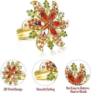 Rond de serviette super luxe décor de table de fête de mariage en forme vintage unique rond de serviette indien noël - Product Image 4