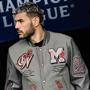 Chaqueta universitaria de lana para hombre, jersey de béisbol personalizado OEM bordado a la moda, chaquetas de moto personalizadas - Product Image 5