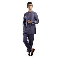 Ensemble Jodhpuri en coton bleu nuit pour homme STUDIO-N, costume indo-occidental, séchage rapide, confortable pour les festivals, vêtement traditionnel indien