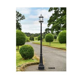 โคมไฟเหล็กหล่อใช้พลังงานแสงอาทิตย์ใช้กลางแจ้งไฟถนนแนววินเทจสำหรับสนามหญ้าลานบ้านทางเดินในสวน - Product Image 3