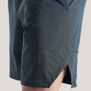 Pantalones cortos de verano de poliéster 100% de alta calidad para hombre, patrón sólido bordado, cintura media, cierre de cordón, pantalones cortos de algodón transpirable - Product Image 4