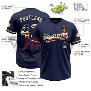 Personalizado sublimado nombre del equipo logotipo y número de impresión camisetas de softball transpirable deportes Softball béisbol Jerseys al por mayor - Product Image 3