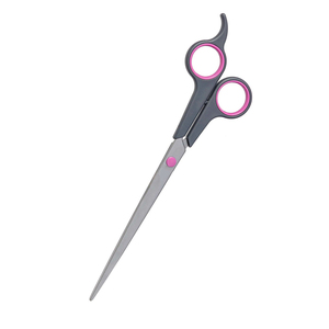 Ciseaux de toilettage professionnels pour animaux de compagnie avec repose-doigt poignée en plastique ciseaux de toilettage pour animaux de compagnie lame droite 6.5 pouces - Product Image 6