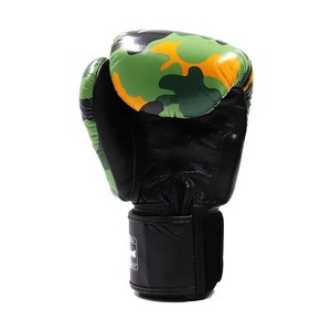 Guantes de Boxeo Twins con Estampado de Camuflaje, Cuero Genuino, Cierre de Gancho y Bucle en la Muñeca, Equipo de Entrenamiento de Artes Marciales para Adultos, Guantes de MMA - Product Image 6