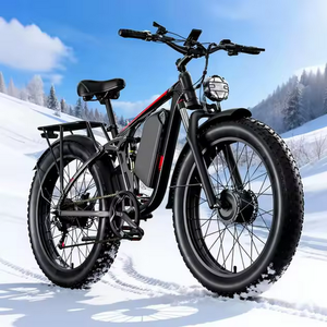 Bicicleta Eléctrica de 12V 70Ah 3000W con Motores Dobles, Llantas Gruesas de 24 Pulgadas, 12 Velocidades, Cuadro de Aluminio, Velocidad Rápida de 38 mph, Alcance de 40-110 Millas, Batería de Litio Completa - Product Image 1