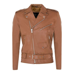 Chaqueta de motorista de cuero con estilo moderno personalizado para hombre, moda distintiva hacia adelante con cremallera, chaquetas de cuero con Detalles - Product Image 6