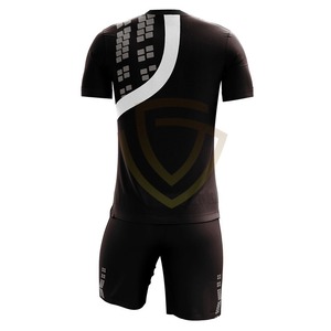 Custom Logo 100% Polyester Quick Dry Breathable V-neck Soccer Uniforms for Men Latest Design Football Kits Soccer Uniforms - Product Image 2