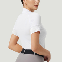 Vêtements de base équestres de dernière génération, chemises d'équitation pour femmes, fabrication en usine, vêtements d'équitation, chemise d'équitation