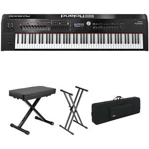 Offre Expo! Pour Roland RD-2000 : Piano numérique de scène 88 touches avec banc, support et kit de transport - Product Image 2