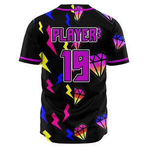 Ropa deportiva de béisbol y softbol para jóvenes de calidad superior, uniformes de jersey con botones personalizados, camiseta de nuevo diseño, precio de talla grande para jugadores - Product Image 4