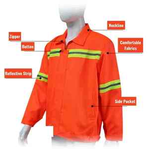 Traje DE TRABAJO reflectante ligero de alta visibilidad de verano traje de seguridad de talla grande a precios de fábrica - Product Image 3