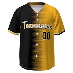 Uniformes de baseball en polyester de haute qualité pour hommes, vêtements de sport multicolore nouveau design, motif uni, prix de gros - Product Image 2