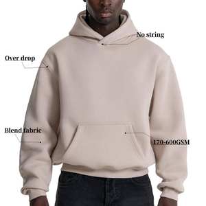 Sudaderas con Capucha de Felpa Francesa Personalizadas de Alta Calidad para Hombre, Estilo Urbano, Holgadas, con Hombros Caídos, para Fábrica - Product Image 1