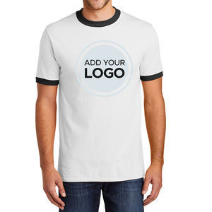 Venta al por mayor de diseño personalizado para hombre Ringer Camiseta de manga corta - Product Image 3