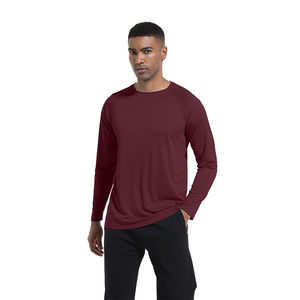 Fabricant OEM Vêtements de protection solaire UPF 50 + Vente en gros Chemise de sport à manches longues personnalisée et respirante pour hommes Rash Guard - Product Image 2