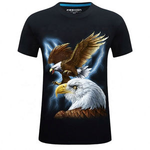 2024 Logo personnalisé Polyester séchage rapide respirant crâne 3D numérique DTG impression col rond qualité supérieure Sublimation hommes t-shirts - Product Image 4