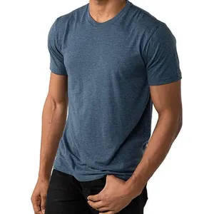 Tri-Blend Mens Tshirt District DM130 Perfect Tri Tee - Heather Neptune Blue District Flex Tee DT7500 T Shirts