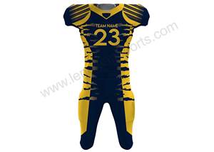 Uniforme de football américain de haute qualité en gros uniforme de football américain imprimé par sublimation sur mesure - Product Image 2