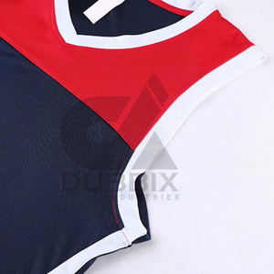 Uniformes de basket-ball pour hommes personnalisés 100% polyester de haute qualité respirants à séchage rapide antibactériens sans manches Ensemble Dernier design - Product Image 4