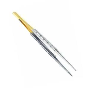 Pinzas Quirúrgicas Dentales Micro Castroviejo de Acero Inoxidable Dorado, Pinzas para Suturas de Cirugía Menor, Instrumento Médico OEM - Product Image 3