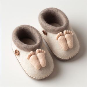 Felt Child Shoes: Natural Wool Footwear for Kids Eco-Friendly and Ethical Felt Child Shoes - Product Image 4