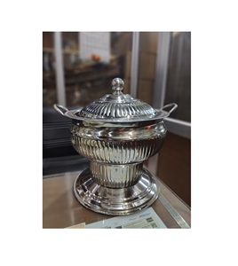 Plat de chauffe-plats fantaisie en acier inoxydable à bas prix dessus de table de luxe fait à la main dessus de table de mariage exportateur de chauffe-plats - Product Image 1