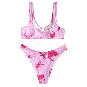 Bikini para mujer, trajes de baño, conjunto de Bikini sólido de dos piezas, conjunto de talla grande de corte alto, conjuntos de Bikini para mujer 2025 - Product Image 6