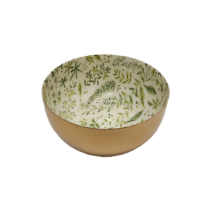 Vente chaude Ustensiles De Cuisine Fer Métal Bol Rond Avec Or Noir Pour Servir Salade De Fruits Bol À Mélanger Vaisselle - Product Image 2