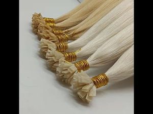 Extensiones de Cabello Humano Remy Indio Marrón de Alta Calidad con Punta en U, Trama Doble a Máquina - Product Image 4