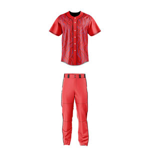 Uniformes de Béisbol Personalizados para Hombre, Uniformes Deportivos de Manga Corta con Diseño de Botones Transpirables, Venta al Por Mayor con Opción de Logotipo - Product Image 3