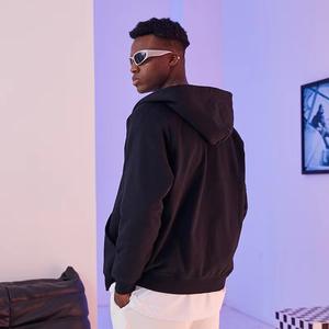 Venta al por mayor personalizado cárdigan con capucha y cremallera sudadera patrón personalizado Logo con capucha cremallera sudaderas con capucha para hombre - Product Image 2