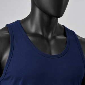 Custom <b>Men</b> Tank Sleeveless Cotton Sports <b>Vest</b> <b>Gym</b> Workout Running Camisole Crew Neck - Product Image 6