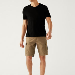 Gran oferta de pantalones cortos Cargo para hombre hechos de algodón con diseño OEM personalizado/pantalones cortos Cargo para hombre de Material transpirable hechos en fábrica - Product Image 3