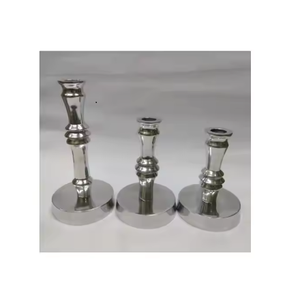 Portavelas de hierro forjado con acabado de color dorado grande, portavelas, soporte de decoración de mesa para fiesta, boda, cena, paquete de 2 - Product Image 6